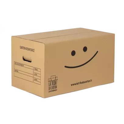 Lot 60 cartons renforcés avec poignées | La Tribu du Carton