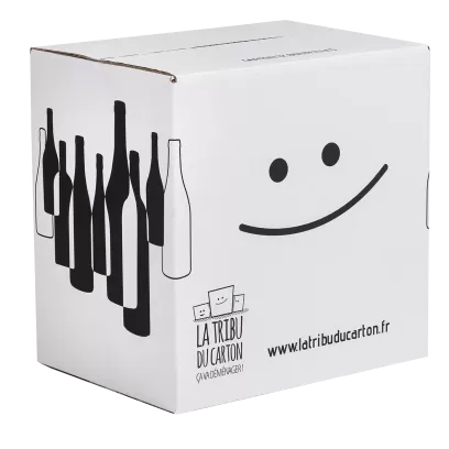 Lot de 5 cartons 12 bouteilles renforcés | La Tribu du Carton