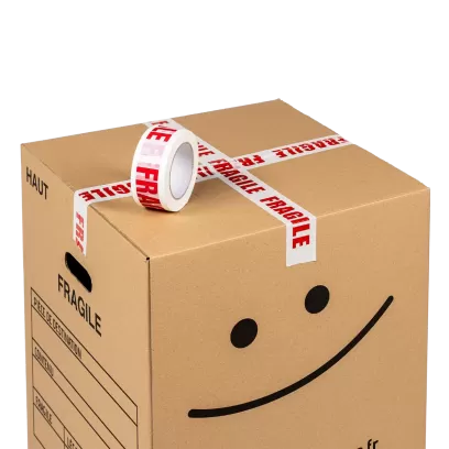 Kit déménagement vaisselle + adhésif fragile | La Tribu du Carton