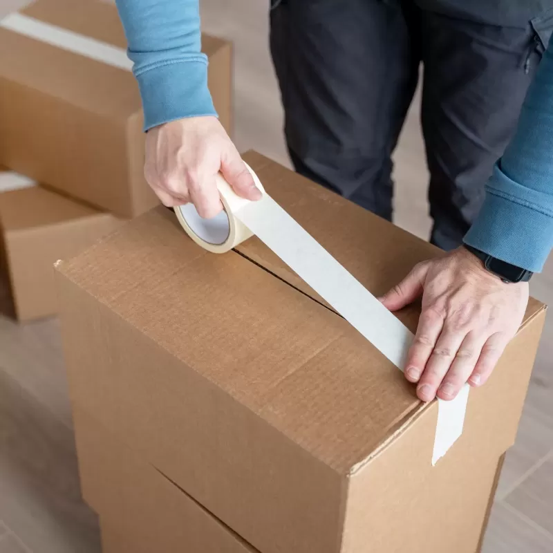 Scotch rouleau adhésif PVC blanc | La Tribu du Carton