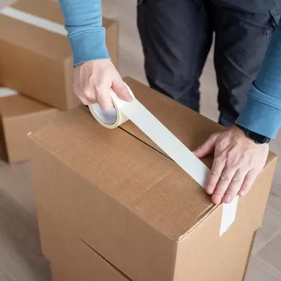 Scotch rouleau adhésif PVC blanc | La Tribu du Carton