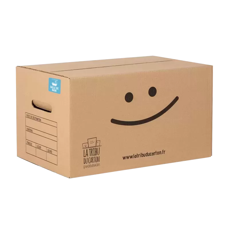 Étiquettes pour cartons de déménagement colorées - 24 stickers