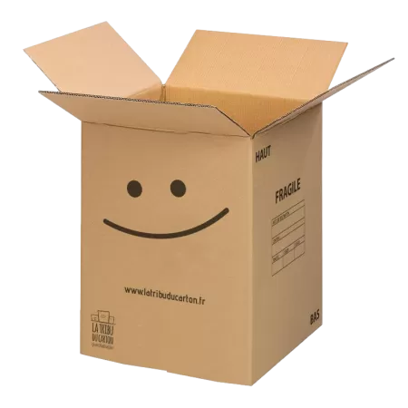 Grand carton barrel avec poignées