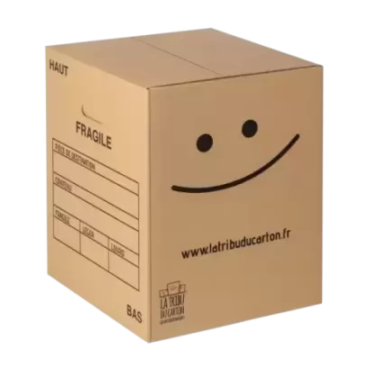 Carton déménagement ultra-renforcé avec poignées grand volume