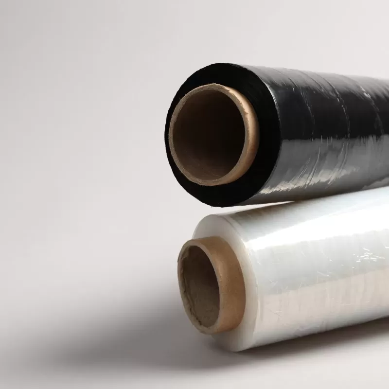 Film noir étirable opaque pour protection et déménagement