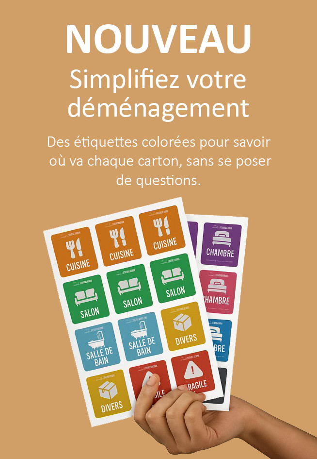 Étiquettes de déménagement